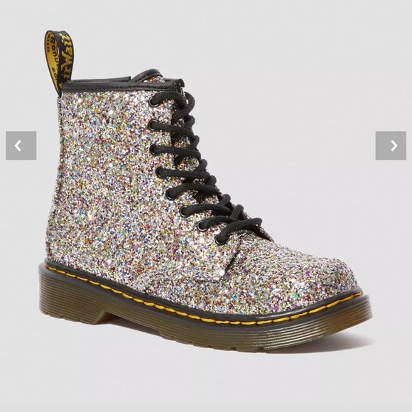 Dr.Marten's Junior 1460 Chunky Glitter Boots Kids Size 4 - Picture 4 of 13